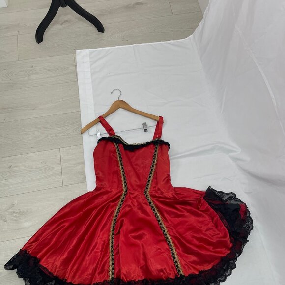 Vintage 60s 70s Can-Can Girl Mini Dress Original Hollywood Studio MOULIN ROUGE - Picture 7 of 7